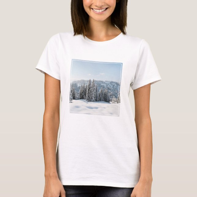 T-shirt Glace et neige | Allgäu Bavaria Allemagne (Devant)