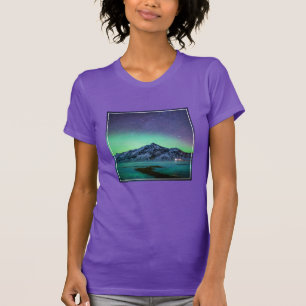 T-shirt Glace et neige   Aurora Borealis Voie Lactée Islan