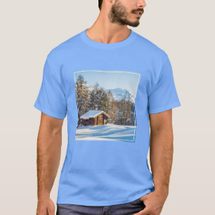 T-shirt Glace et neige   Journal d'hiver Cabine Alpes suis