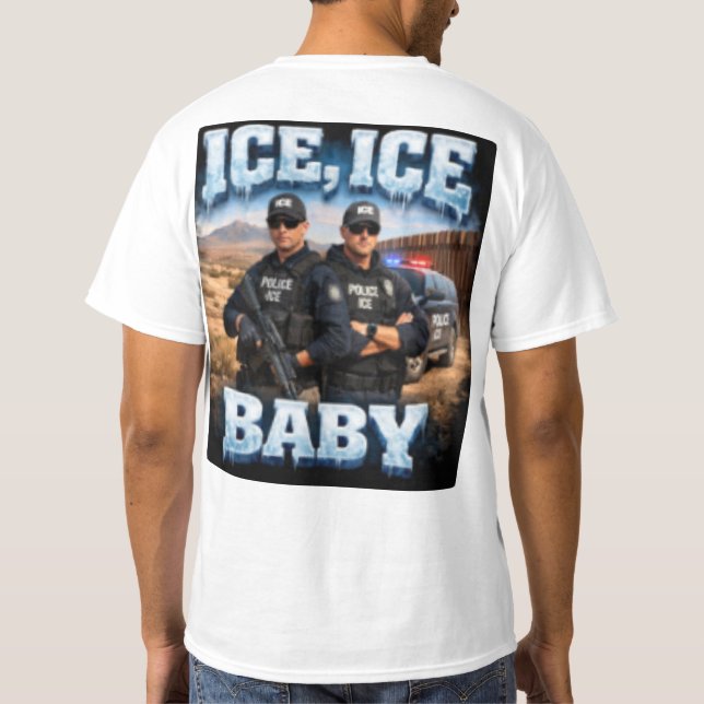 T-shirt Glace Glace bébé glace (Dos)