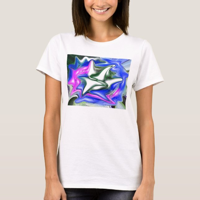 T-shirt Glace naturelle en diamant et neige (Devant)