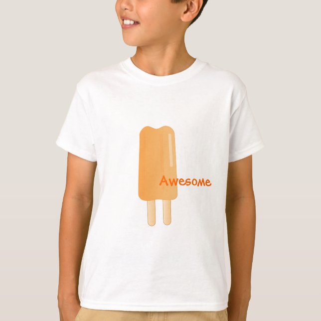 T-shirt Glace orange (Devant)