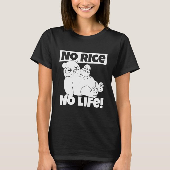 T-shirt glace Pas de vie Panda Rice Philippines (Devant)