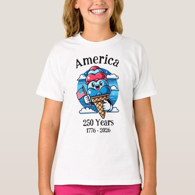 T-shirt Glace Patriotique 250 Ans (Devant)