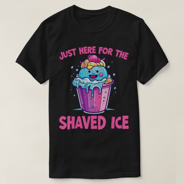 T-shirt Glace rasée Drôle Hawaïen rasé cône de neige (Design devant)