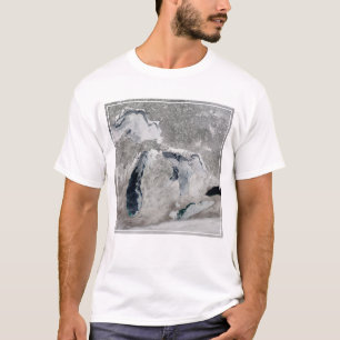 T-shirt Glace Sur Les Grands Lacs, États-Unis.