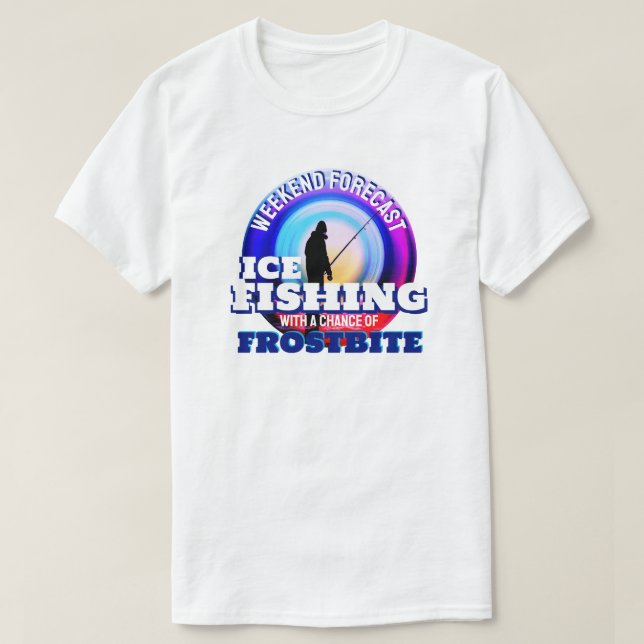 T-shirt Glacée amusante Frostbite de pêche (Design devant)