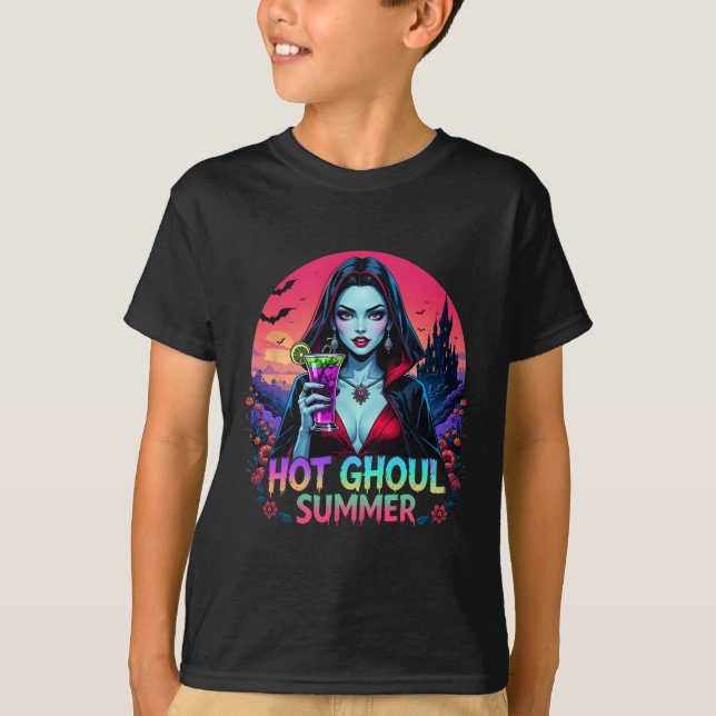 T-shirt Glaces des vibrations de Summerween drôle chaud gh (Devant)