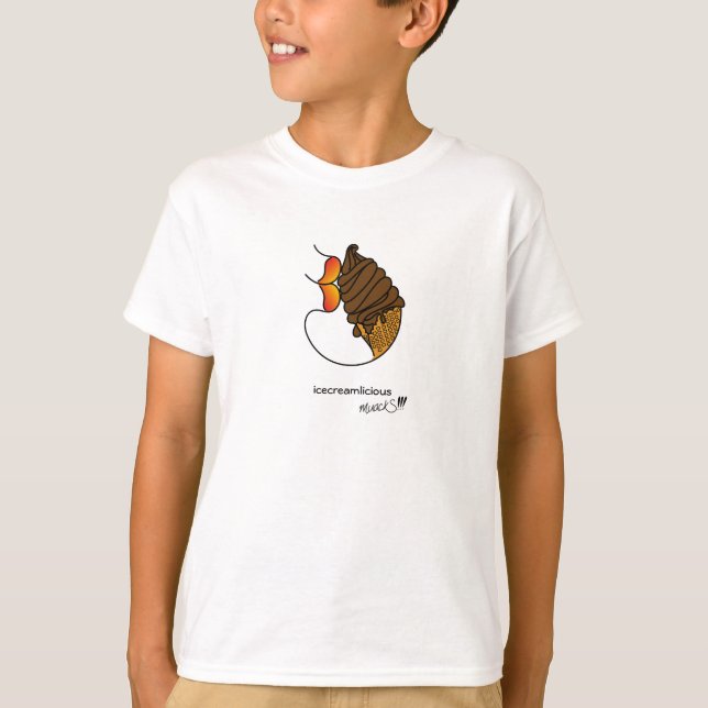 T-shirt glacial amlicious muackS Chocolat (Devant)