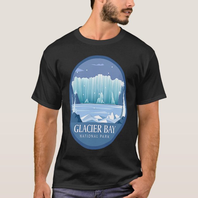 T-shirt Glacier Bay National Park Outdoor Themed Glacial I (Devant)