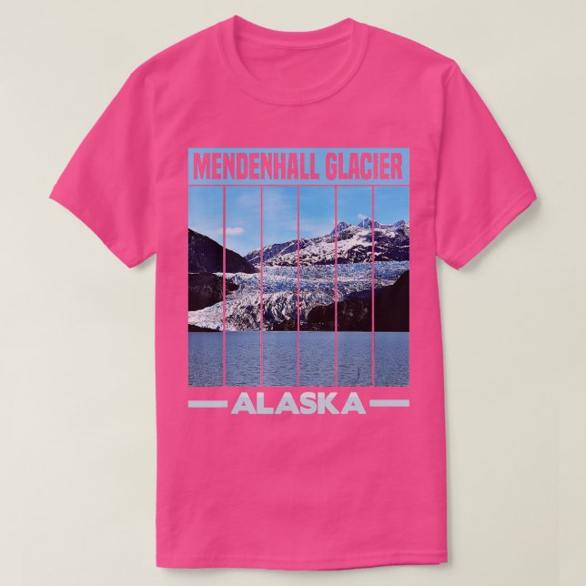 T-shirt Glacier Mendenhall Alaska (Design devant)