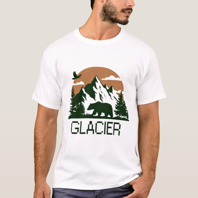 T-shirt Glacier - Montana (Devant)