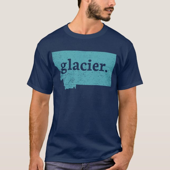 T-shirt Glacier Montana Parc national du Glacier Glacier (Devant)