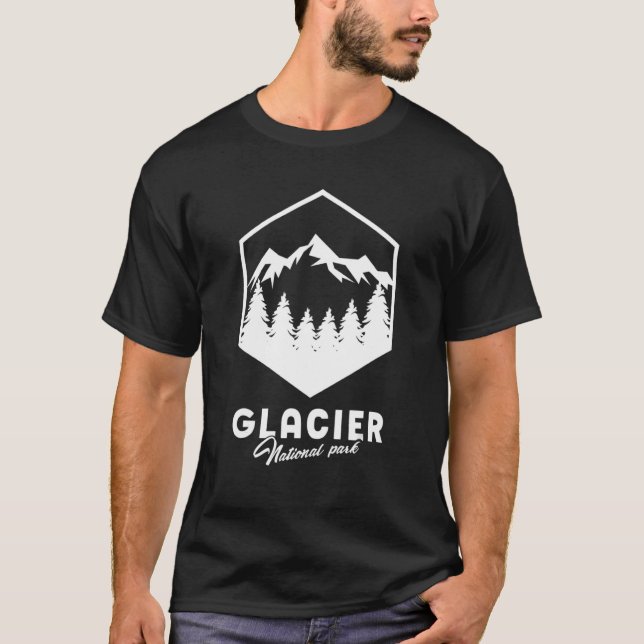 T-shirt Glacier National Park National Park Hiking Vacatio (Devant)