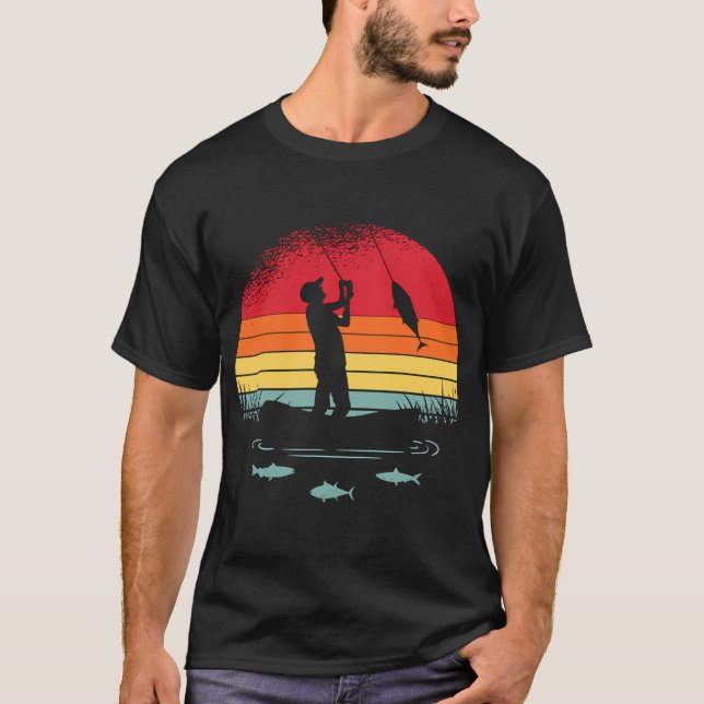 T-shirt Glacier, pêche à la mouche (Devant)