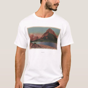 T-shirt Glacier, TA - vue de Grinnell Mt. et Swiftcurren
