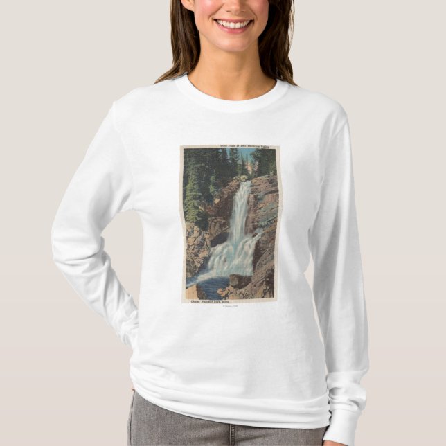 T-shirt Glacier, TA - vue des automnes de tour et médecine (Devant)