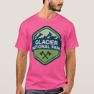 T-shirt Glacier Us National Park Montana Backpacking Hikin