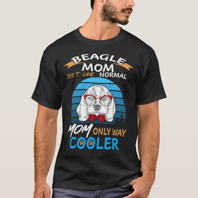 T-shirt Glacière de maman de 5 Beagle (Devant)