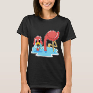 T-shirt Glacière drôle d'alligator qui vit sur le lac