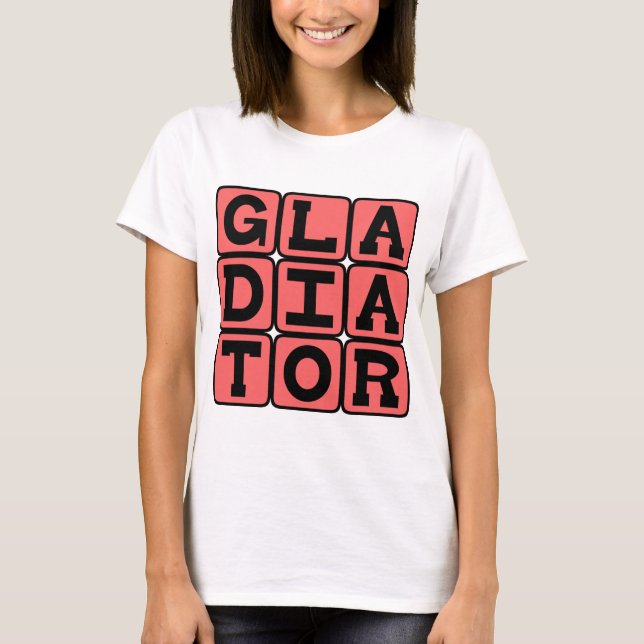 T-shirt Gladiateur, Combattant Intrépide (Devant)