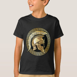 T-shirt Gladiateur doré casque spartiate Sparta Grec Worko