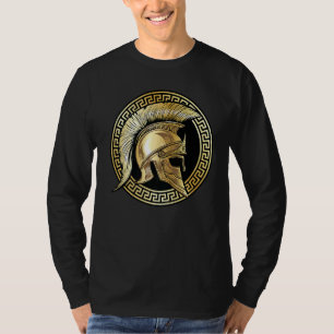 T-shirt Gladiateur doré casque spartiate Sparta Gym Wor