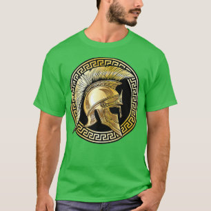T-shirt Gladiateur doré casque spartiate Sparta Gym Wor
