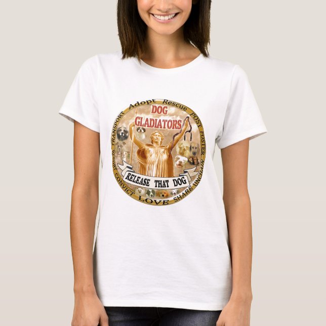 T-SHIRT GLADIATEURS DE CHIEN (Devant)