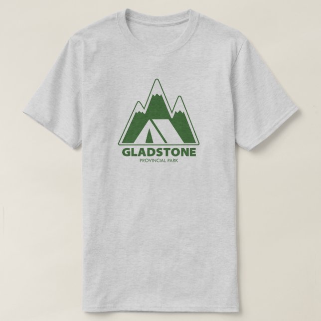 T-shirt Gladstone Provincial Park Mountains Camping (Design devant)