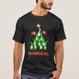 T-shirt Glaedelig Jul Nordic Gnomes Tomte Fruits Danish Ch