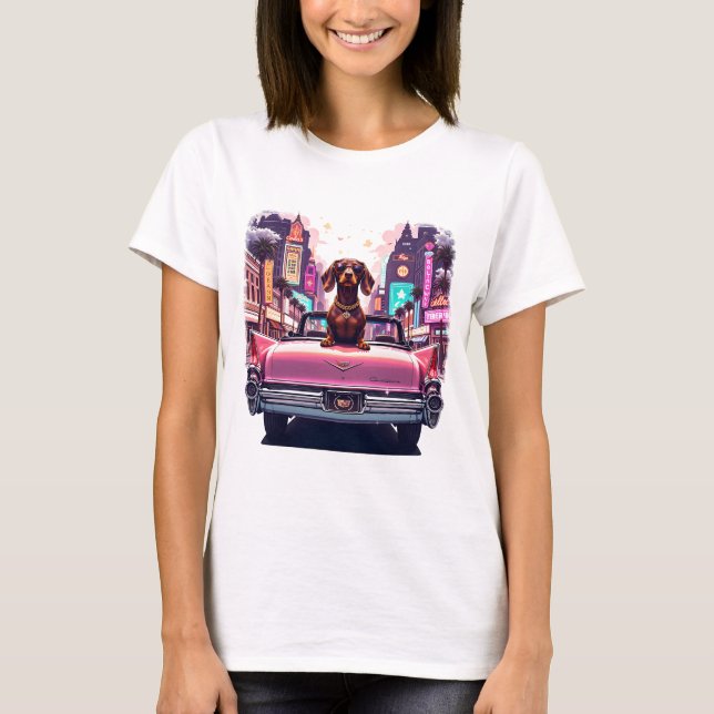 T-shirt Glam Dog in Vegas Drive (Devant)