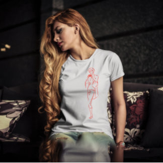 T-shirt Glam girl avec appareil photo