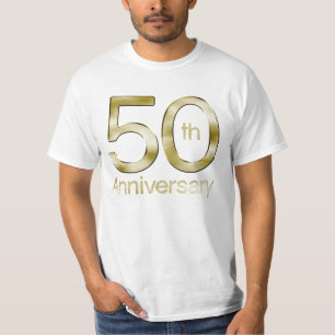 T-shirt Glam Gold 50th Anniversary