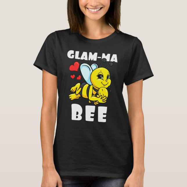 T-shirt Glam Ma Bee Correspondant Famille Vêtements Bébé A (Devant)