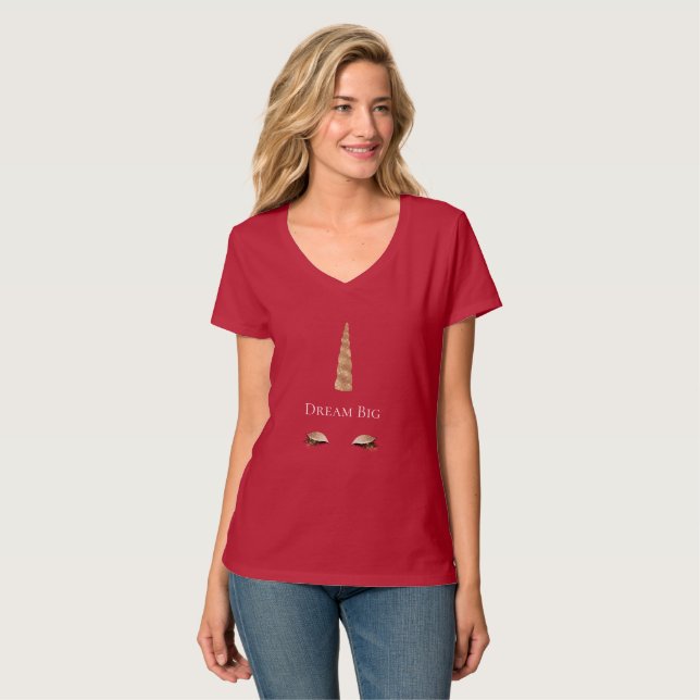 T-shirt Glam Unicorn Gold Sparkle (Devant entier)