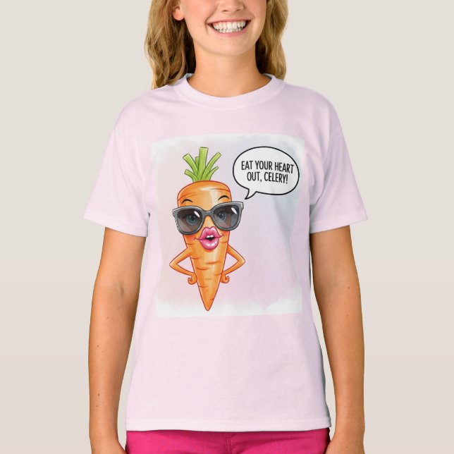 T-shirt  Glamorous Carrot, by Natasha Us   (Devant)