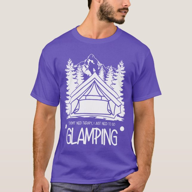 T-shirt Glamping Campingent Hiking Camper gift (Devant)