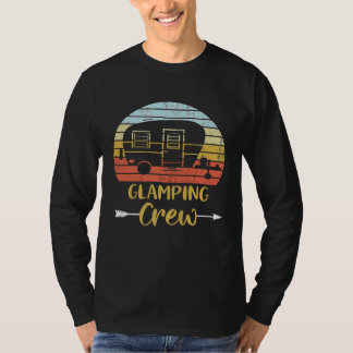 T-shirt Glamping Crew Funny Matching Family Girls Camping
