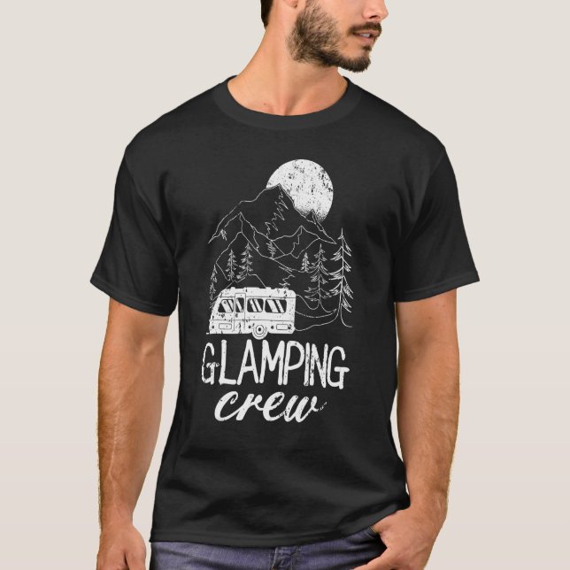 T-shirt Glamping Crew Luxury Camping Trip Matching Family  (Devant)