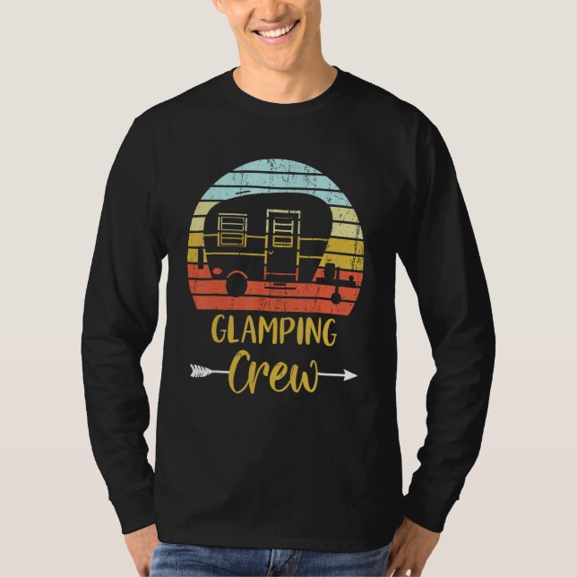 T-shirt Glamping Crew  Matching Family Girls Camping Trip (Devant)