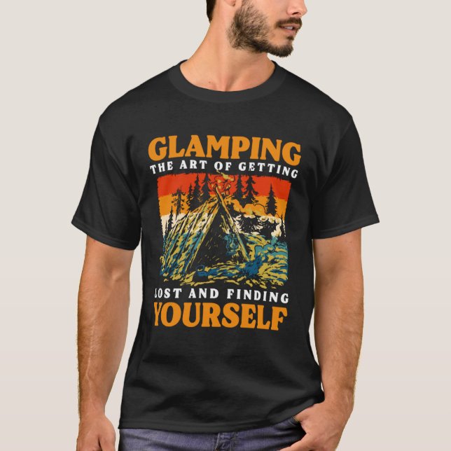 T-shirt Glamping The Of Getting Lost And Finding Yourself (Devant)