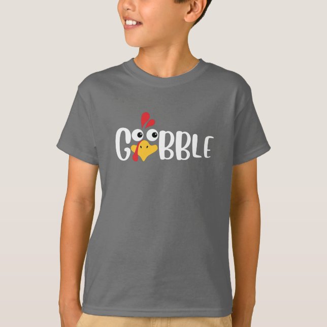 T-shirt Glande de dinde de Thanksgiving (Devant)