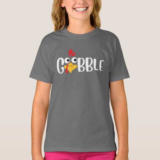 T-shirt Glande de dinde de Thanksgiving (Devant)