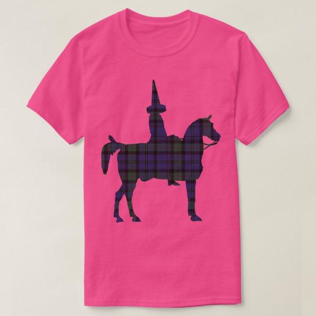 T-shirt Glasgow Duc de Wellington Blackwatch Tartan Colou (Design devant)