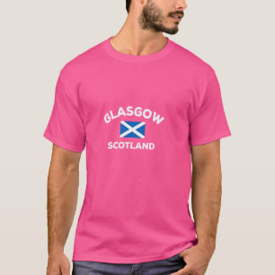 T-shirt Glasgow Scotland Scotland Drapeau Ville