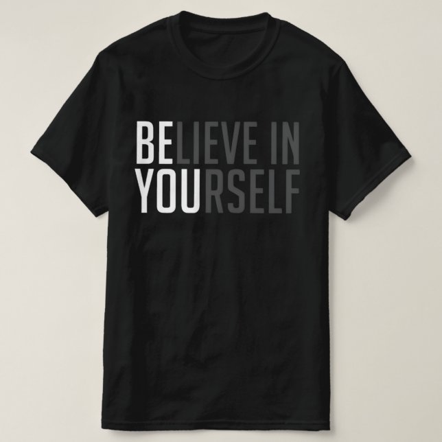 T-shirt Glaury™ Bold Belief Tee – BE YOU Edition (Design devant)