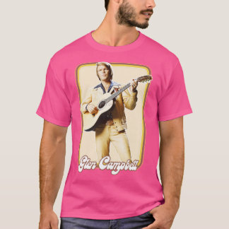 T-shirt Glen Campbell Retro les années 70 Style Fan Design