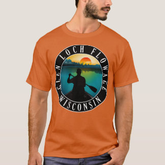 T-shirt Glen Loch Flowers Wisconsin Canoë