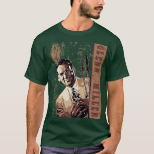 T-shirt Glenn miller Brown Vintage